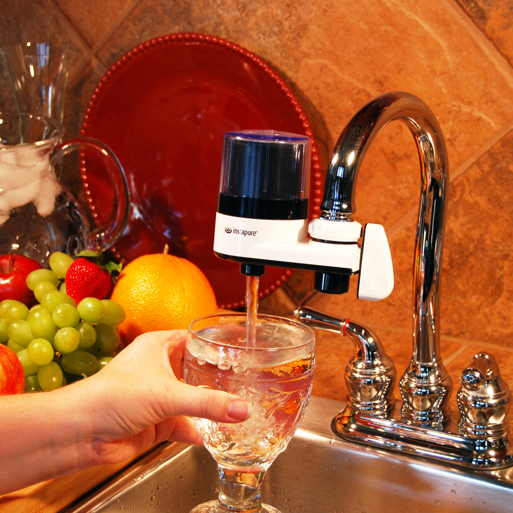 Instapure F2 ESSENTIALS Tap Water Filtration System White with Clear Cap Model F2BWT3P-1ES