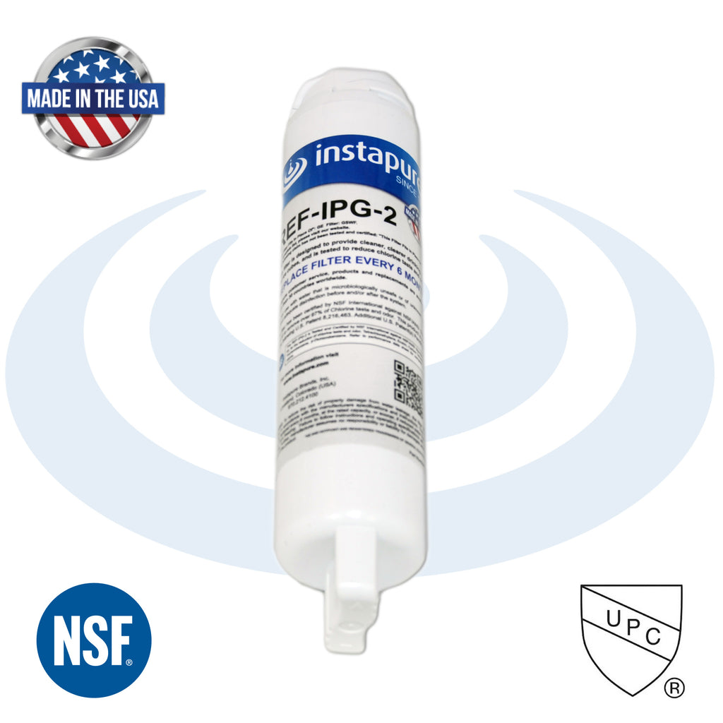 REF-IPG-2 Made in USA, Filter Fits: GE GSWF, GSWFDS, NSF 53 for Lead.