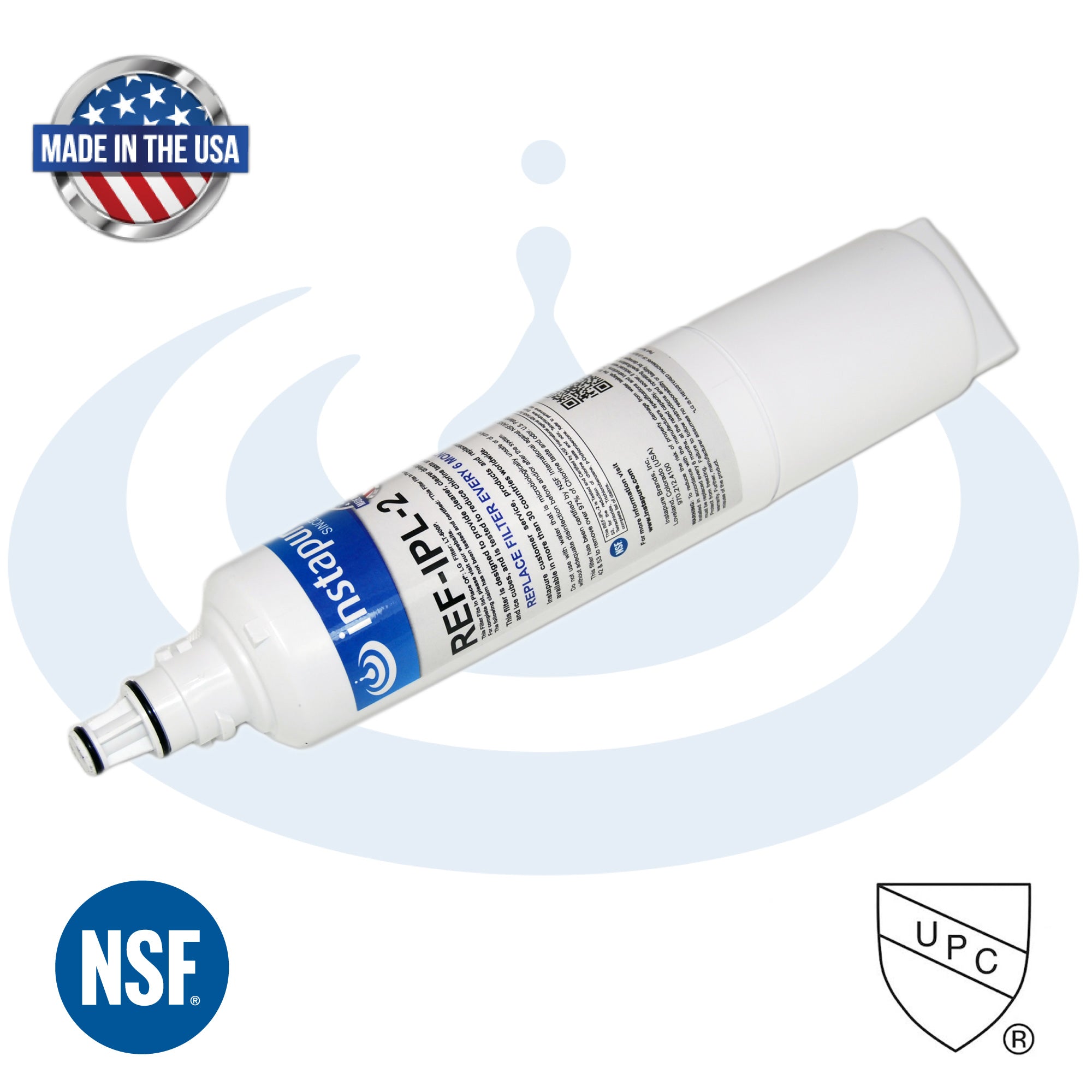 REF-IPL-2 – Made in USA, Filter Fits: LG LT600P, 5231JA2006B. NSF 53 for Lead.