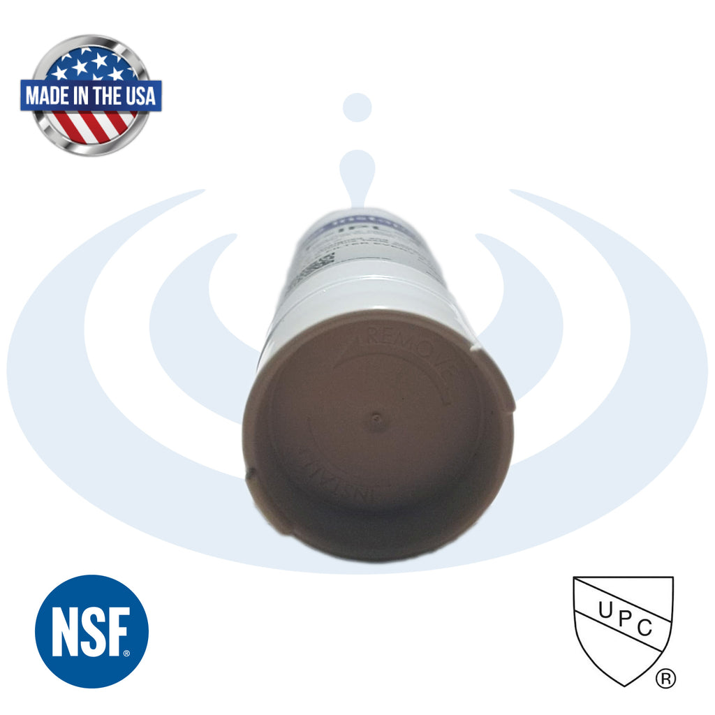 Instapure REF-IPL-4 Bottom View with NSF UPC certification badges and Made in USA badge