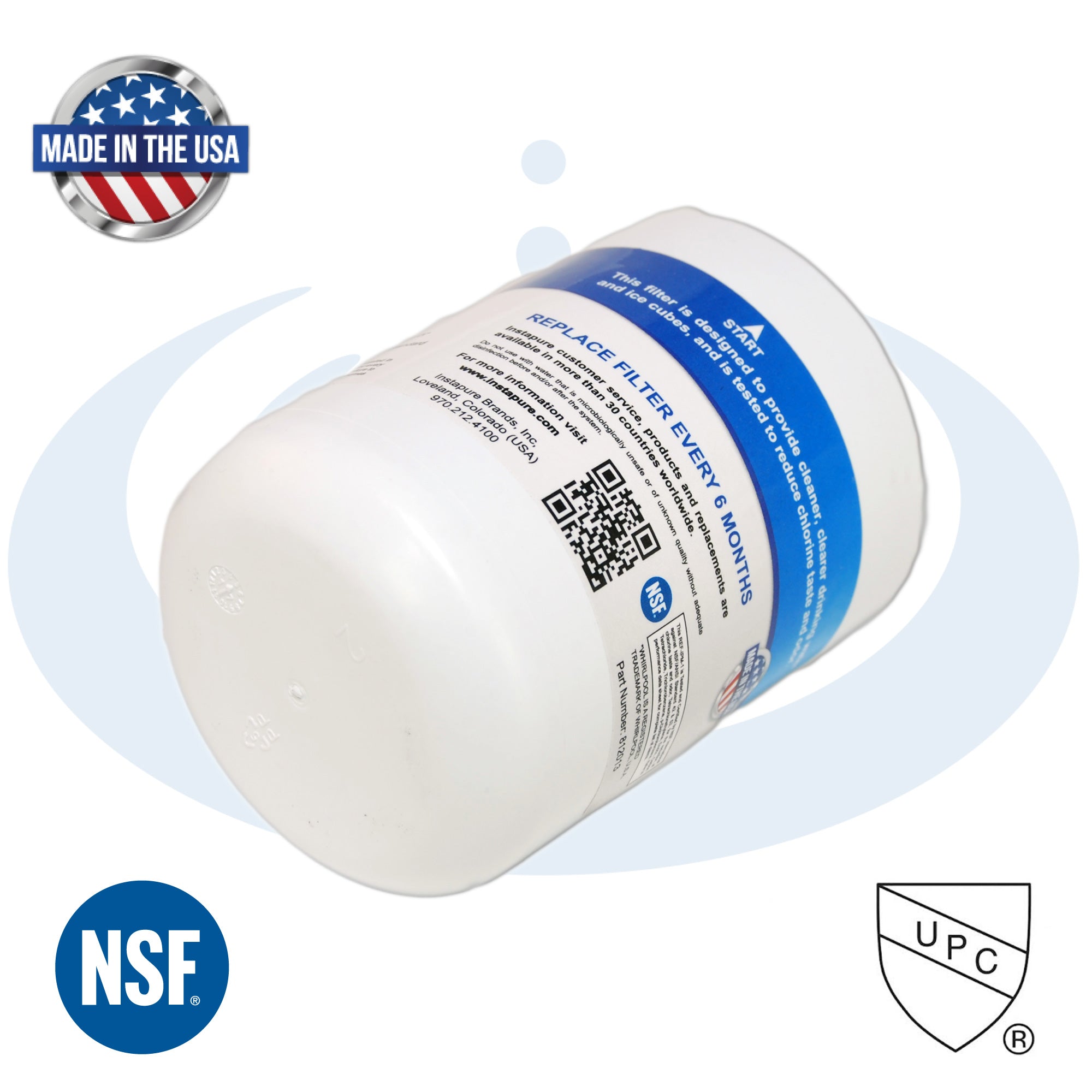 REF-IPM-1 – Made in USA, Filter Fits: Maytag UKF7001, UKF7001AXX. NSF 53 for Lead.