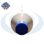 Instapure RVC-IPRV-12 Premium KDF & Carbon RV water filter with Top View 'Made in the USA' label on a white background