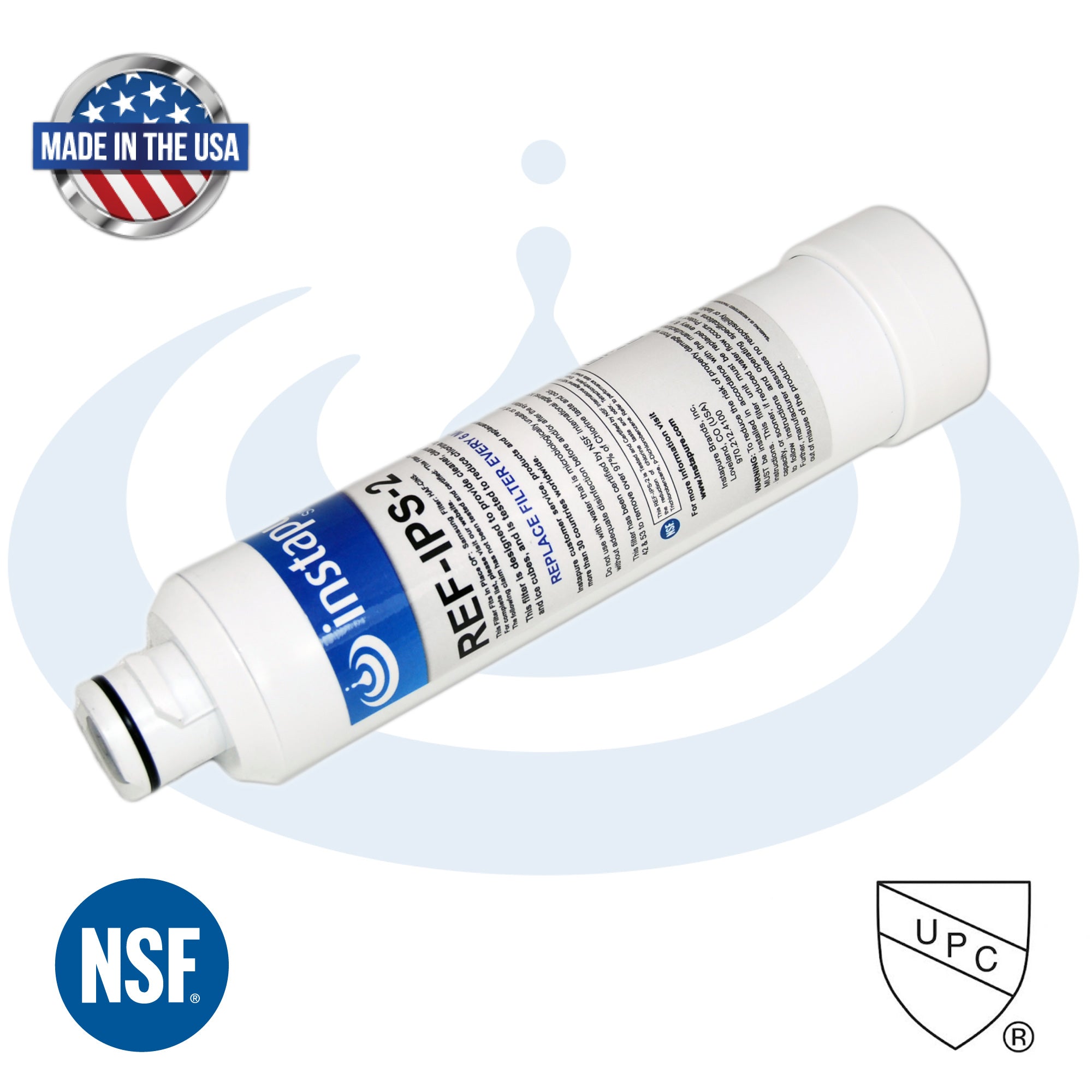 REF-IPS-2 – Made in USA, Filter Fits: Samsung HAF-CIN, 46-9101. NSF 53 for Lead.