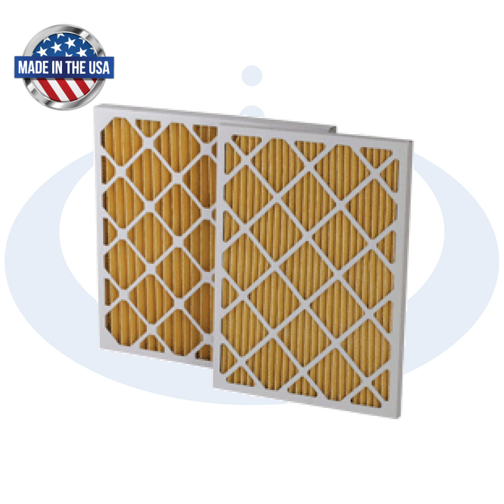 2 Instapure Merv 11 Air Filters Made in USA on a white background
