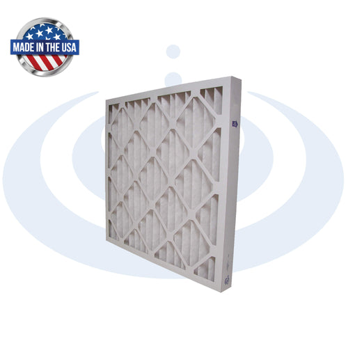 Air filter with 'Made in the USA' label on a white background