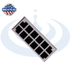 Instapure REF-UAIR-9107 refrigerator air filter on a white background.