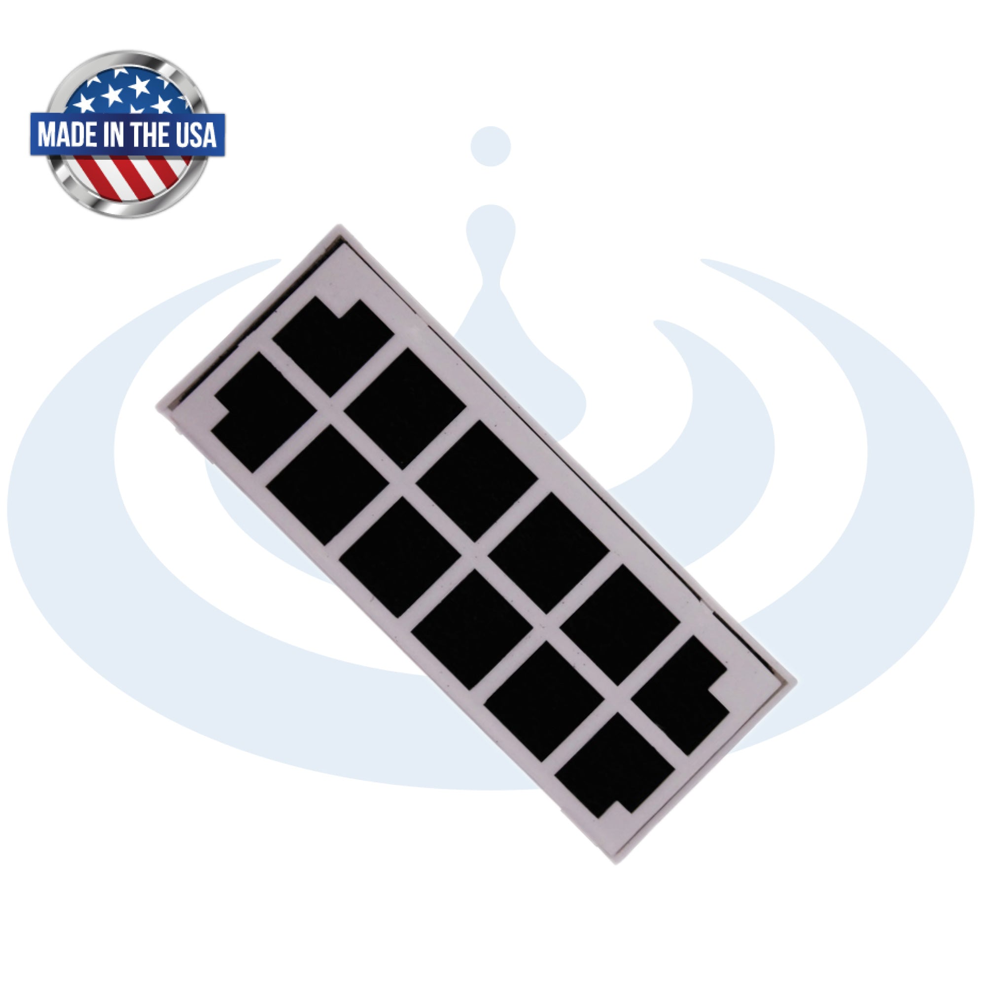 Instapure REF-UAIR-9107 refrigerator air filter on a white background.