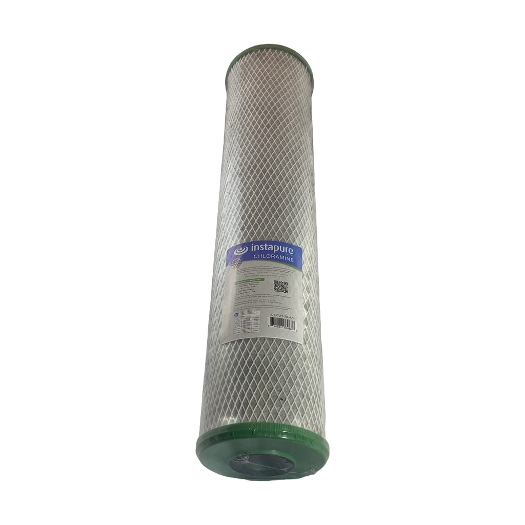 Instapure DI-CLM-20-4.5 water filter cartridge, front view