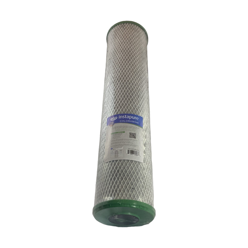 Instapure DI-CLM-20-4.5 water filter cartridge, front view