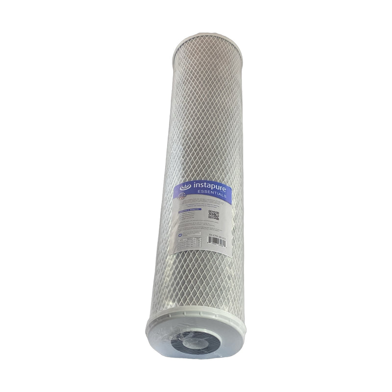 Instapure DI-CTO-20-4.5 water filter cartridge, front view