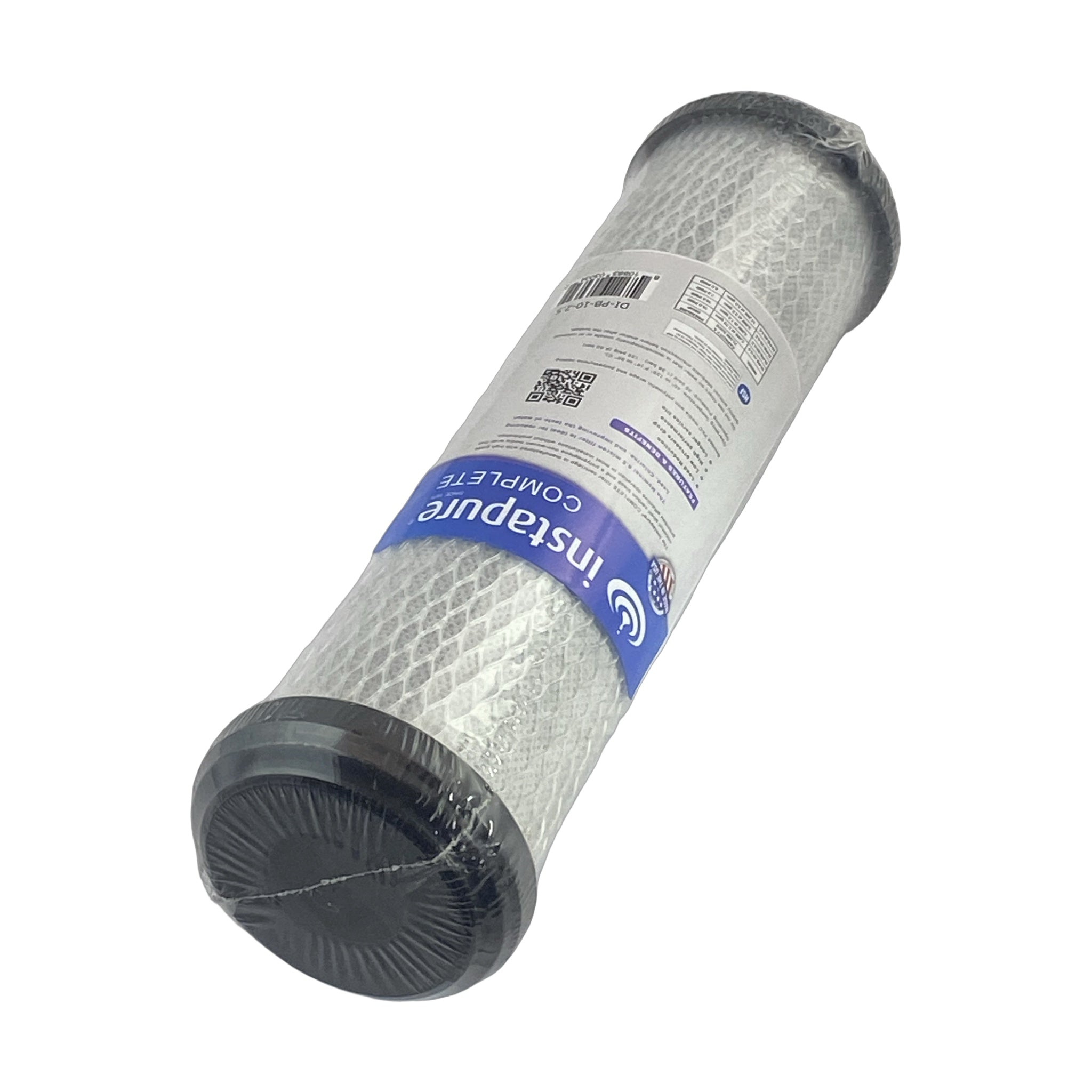 Instapure DI-PB-10-2.5 water filter cartridge, side view