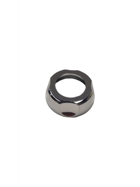 Chrome F8 large nut on a white background
