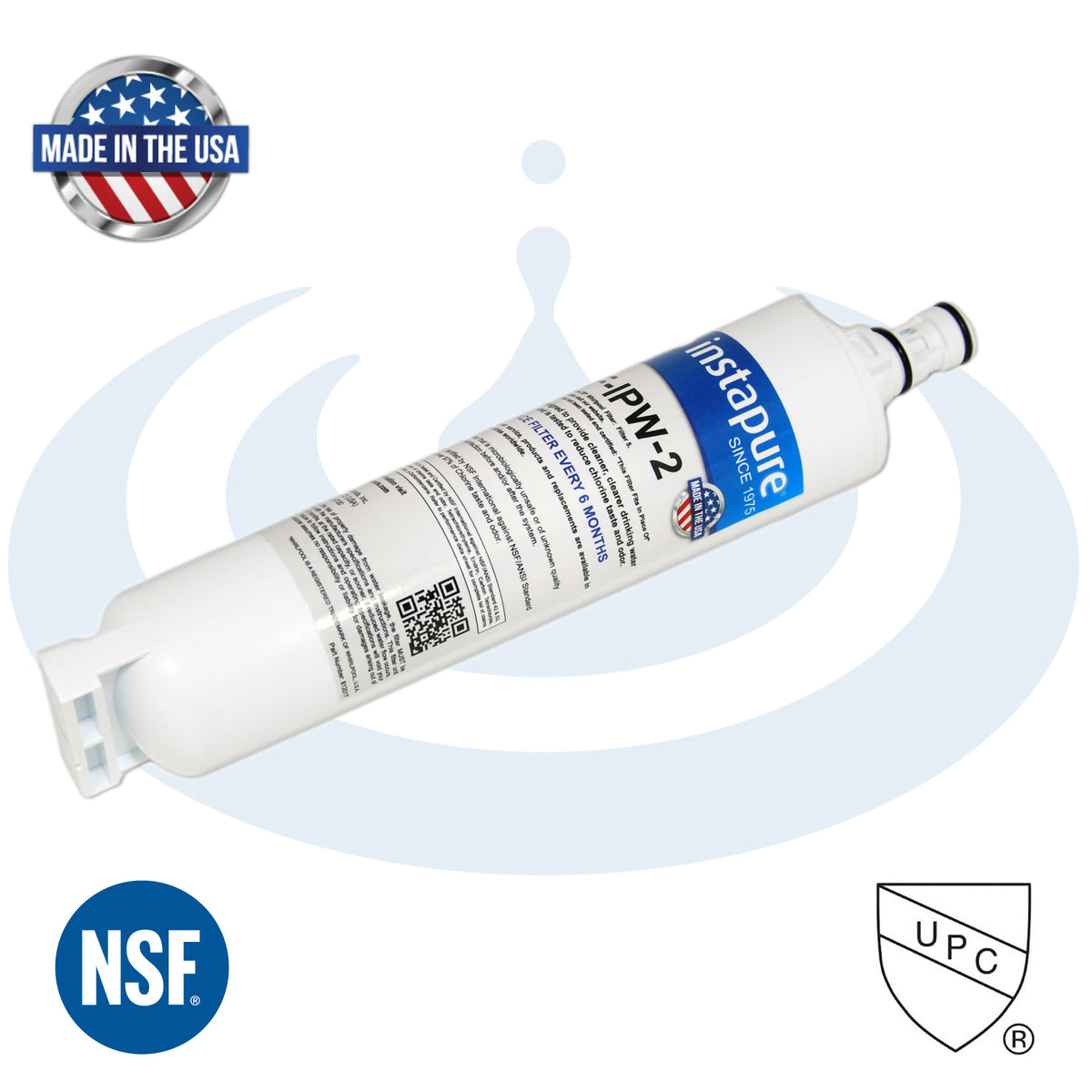 REF-IPW-2 – Made in USA, Filter Fits: Kenmore 46-9010, 46-9902. NSF 53 for Lead.
