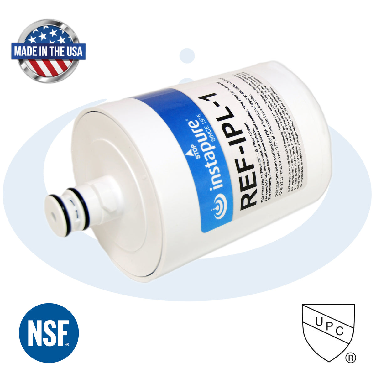 REF-IPL-1 – Made in USA, Filter Fits: LG LT500P, 5231JA2002A. NSF 53 for Lead.