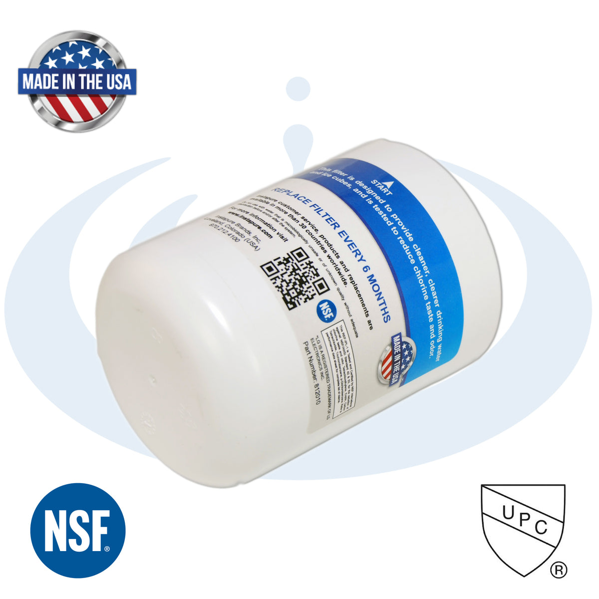 REF-IPL-1 – Made in USA, Filter Fits: LG LT500P, 5231JA2002A. NSF 53 for Lead.