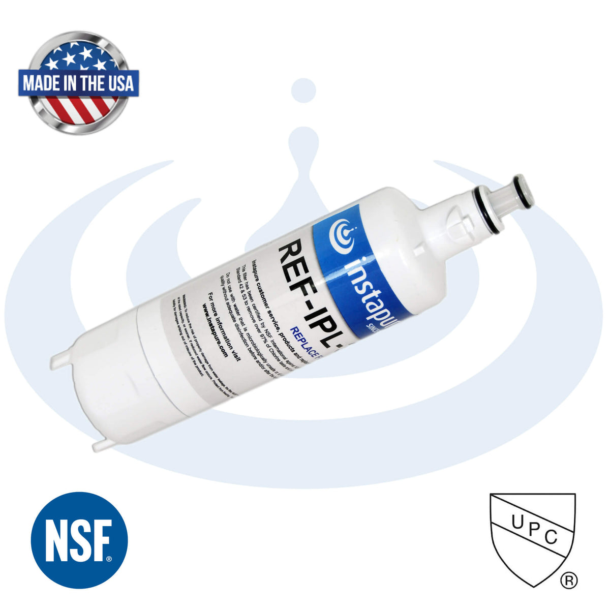 REF-IPL-3 – Made in USA, Filter Fits: LG LT700P, Kenmore 46-9690. NSF 53 for Lead