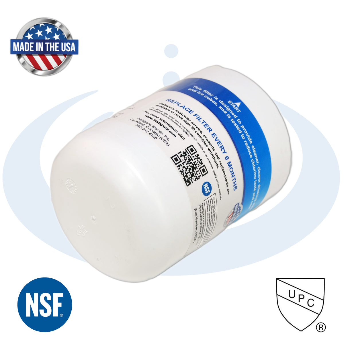 REF-IPM-1 – Made in USA, Filter Fits: Maytag UKF7001, UKF7001AXX. NSF 53 for Lead.