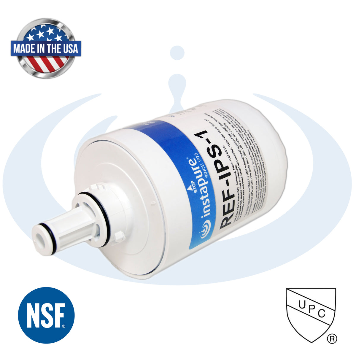 REF-IPS-1 – Made in USA, Filter Fits: Samsung HAFCU1, DA29-00003B. NSF 53 for Lead