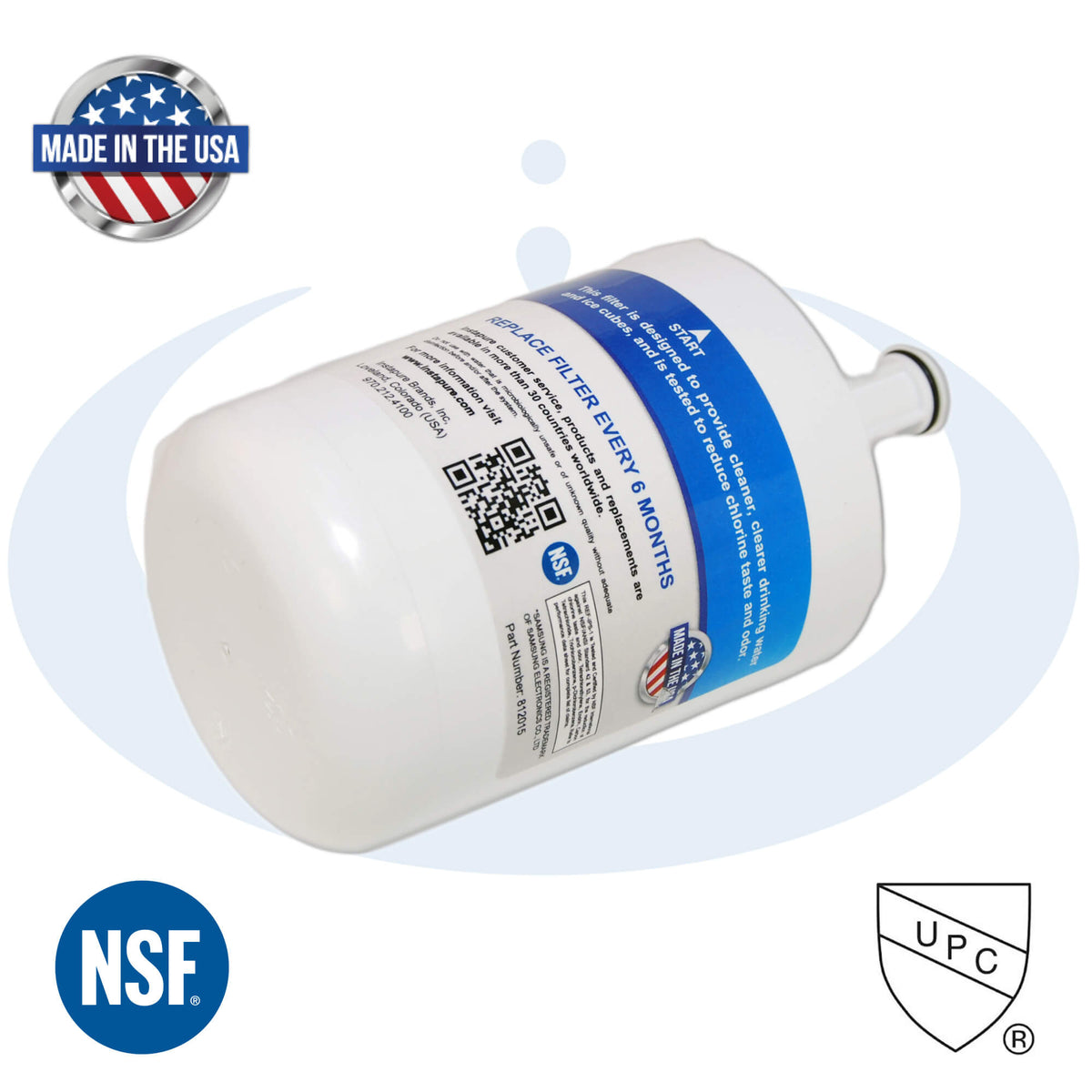 REF-IPS-1 – Made in USA, Filter Fits: Samsung HAFCU1, DA29-00003B. NSF 53 for Lead